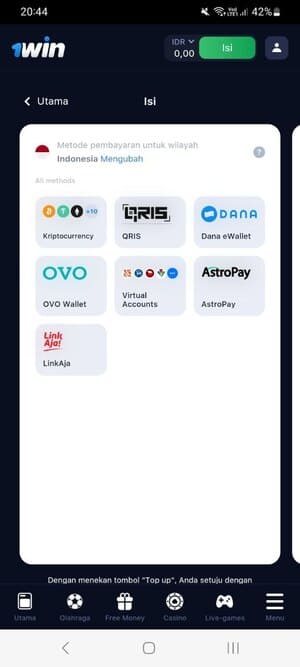 Mengapa Menggunakan Aplikasi 1Win untuk Mengisi Baki Akaun Anda?
