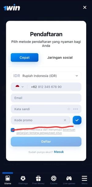 Langkah-langkah untuk Menggunakan Kod Promosi di Aplikasi